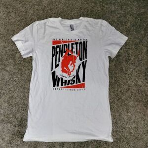 White Tee Pendleton Whisky Tshirt NEW